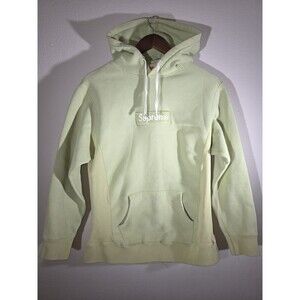 Supreme Box Logo Hoodie Sage Green Hooded Sweatshirt Authentic Womens Size Large